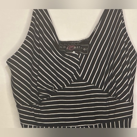 Polly & Esther long striped romper - Picture 7 of 12